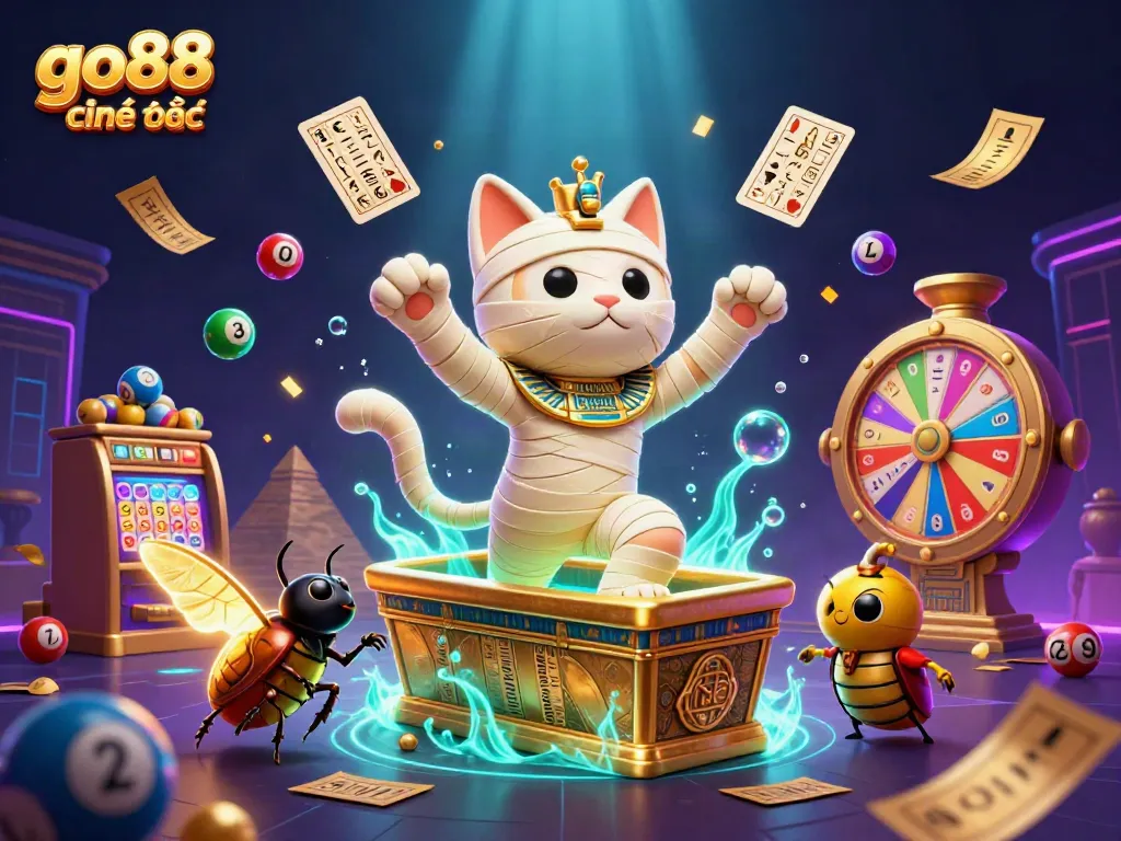 Experience thrilling action with go88 chính thức in vibrant, dynamic casino-themed illustration.