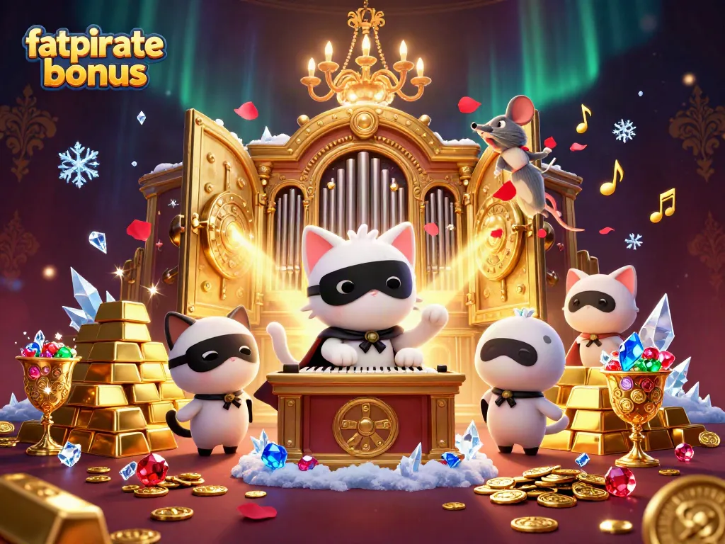 Discover the fatpirate bonus with a vibrant casino scene featuring captivating characters and gleaming treasure.