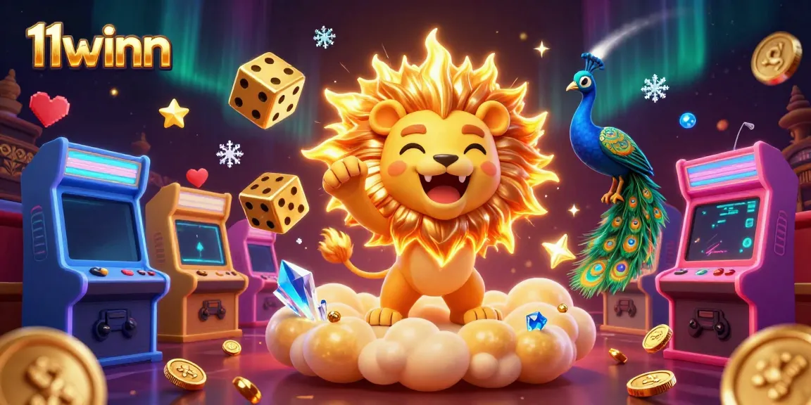 Engage in thrilling gaming with 11winn's colorful and dynamic casino experience featuring vibrant game elements and characters.