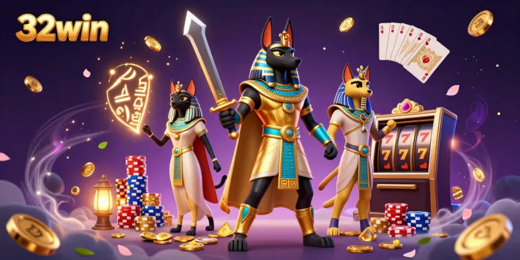 Experience thrilling gaming with 32win featuring dynamic slots, poker, and winning elements.