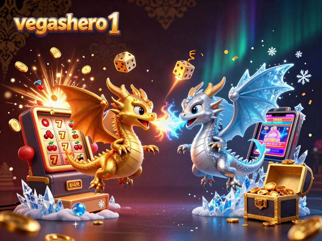 Experience thrilling actions at vegashero 1 with dazzling dragons and a vibrant casino atmosphere.